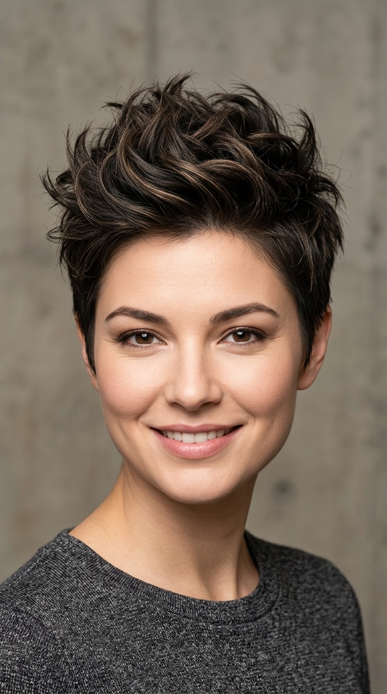 The Messy Faux Hawk Pixie