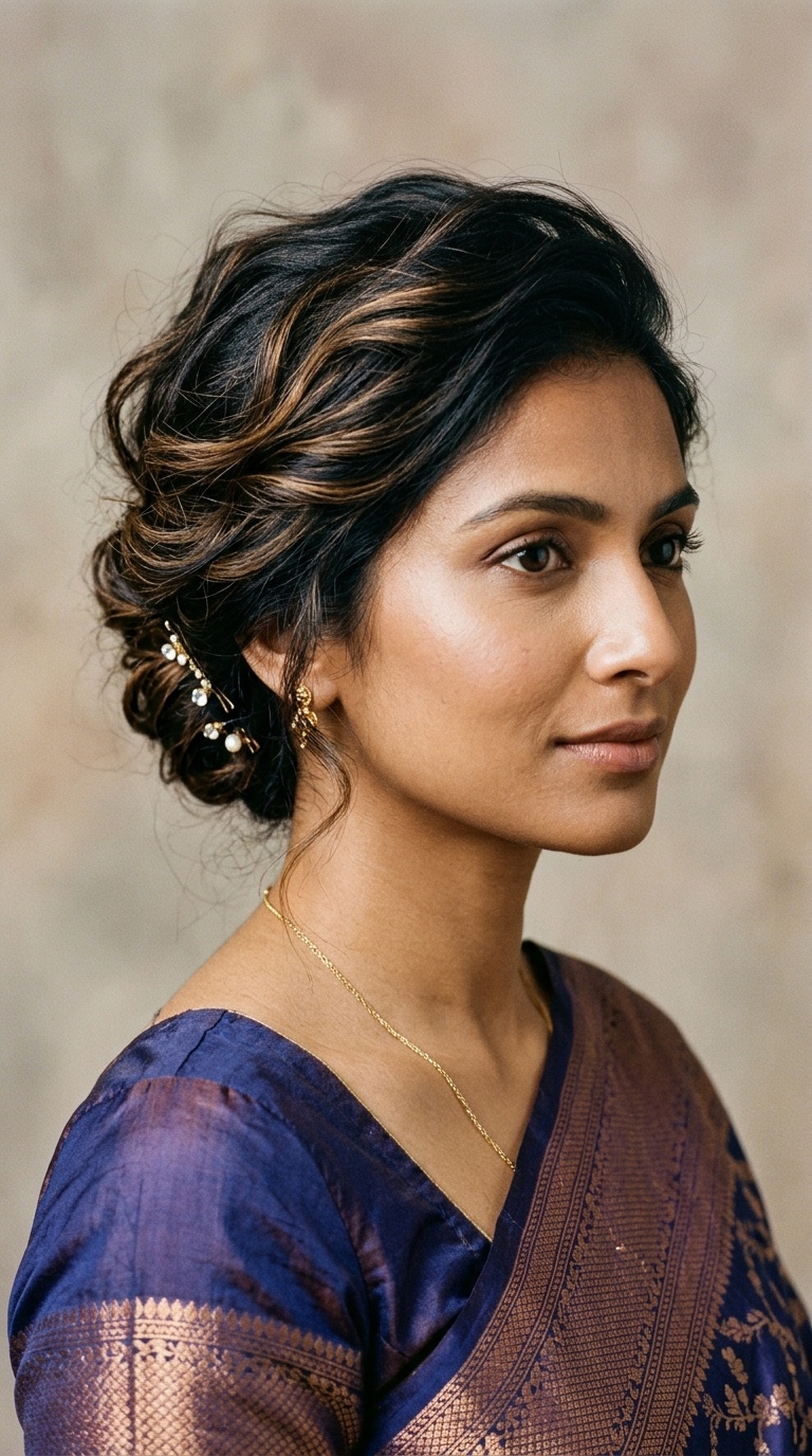 The Messy French Twist for Short Hair