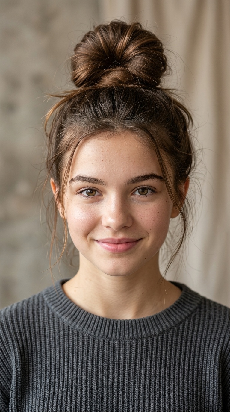 The Messy High Bun