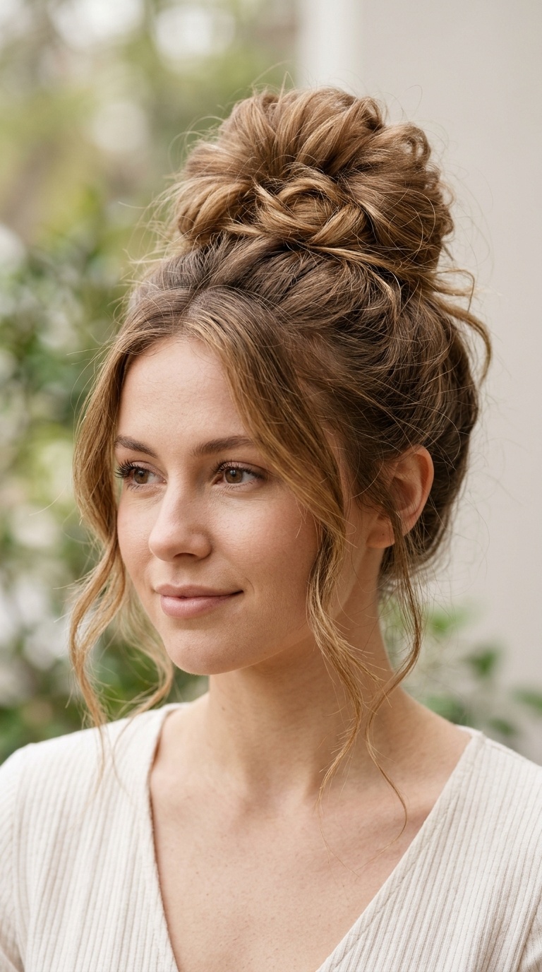 The Messy High Bun