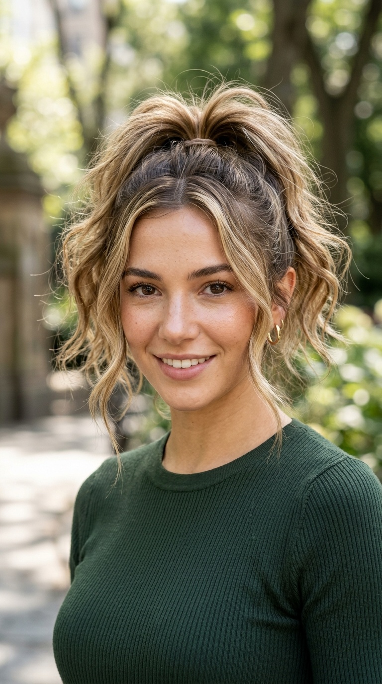 The Messy High Ponytail
