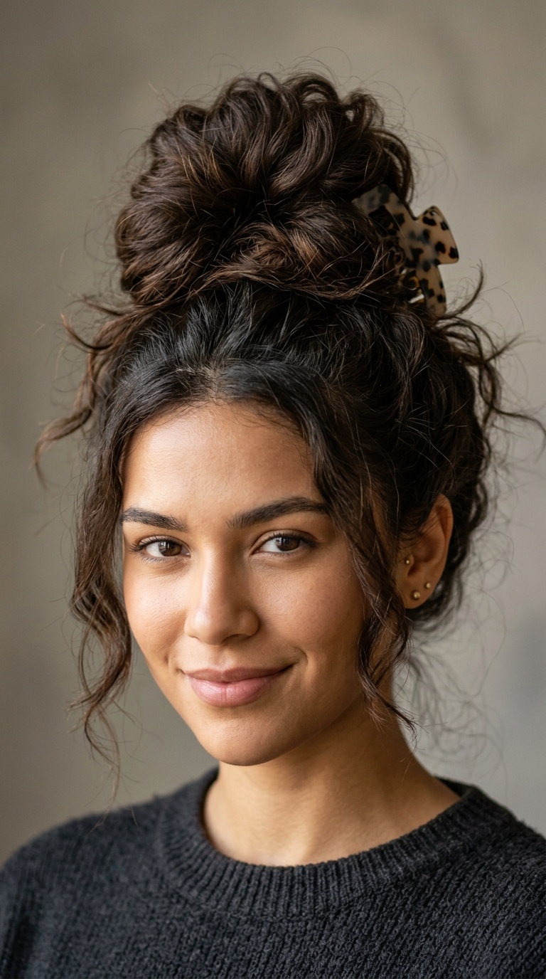 The Messy High-Volume Bun