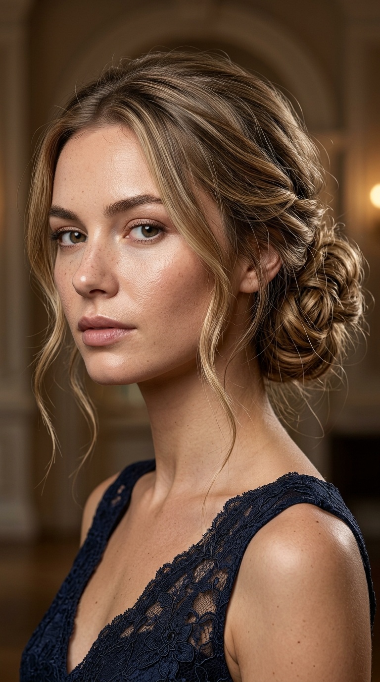 The Messy Low Bun