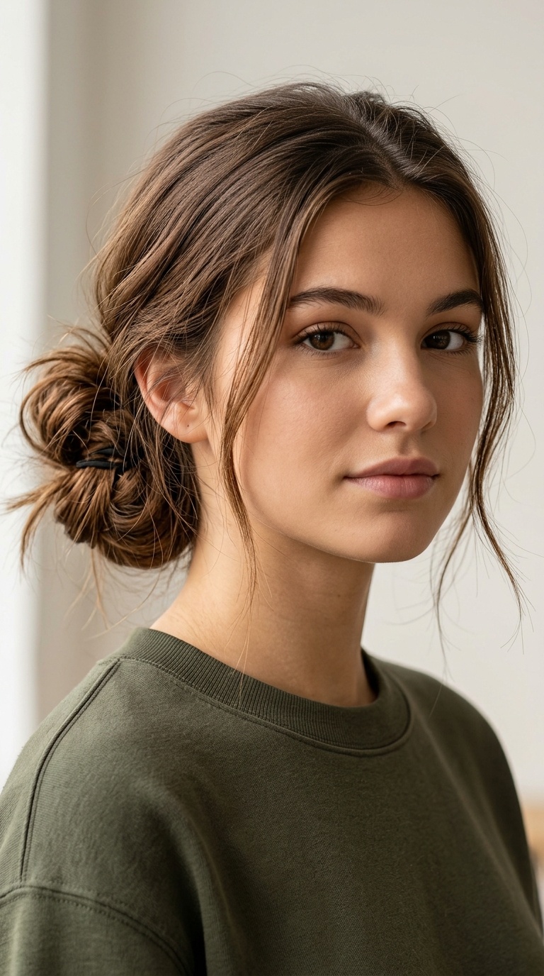 The Messy Low Bun