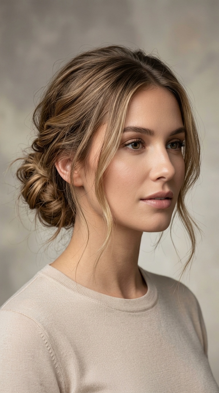 The Messy Low Bun