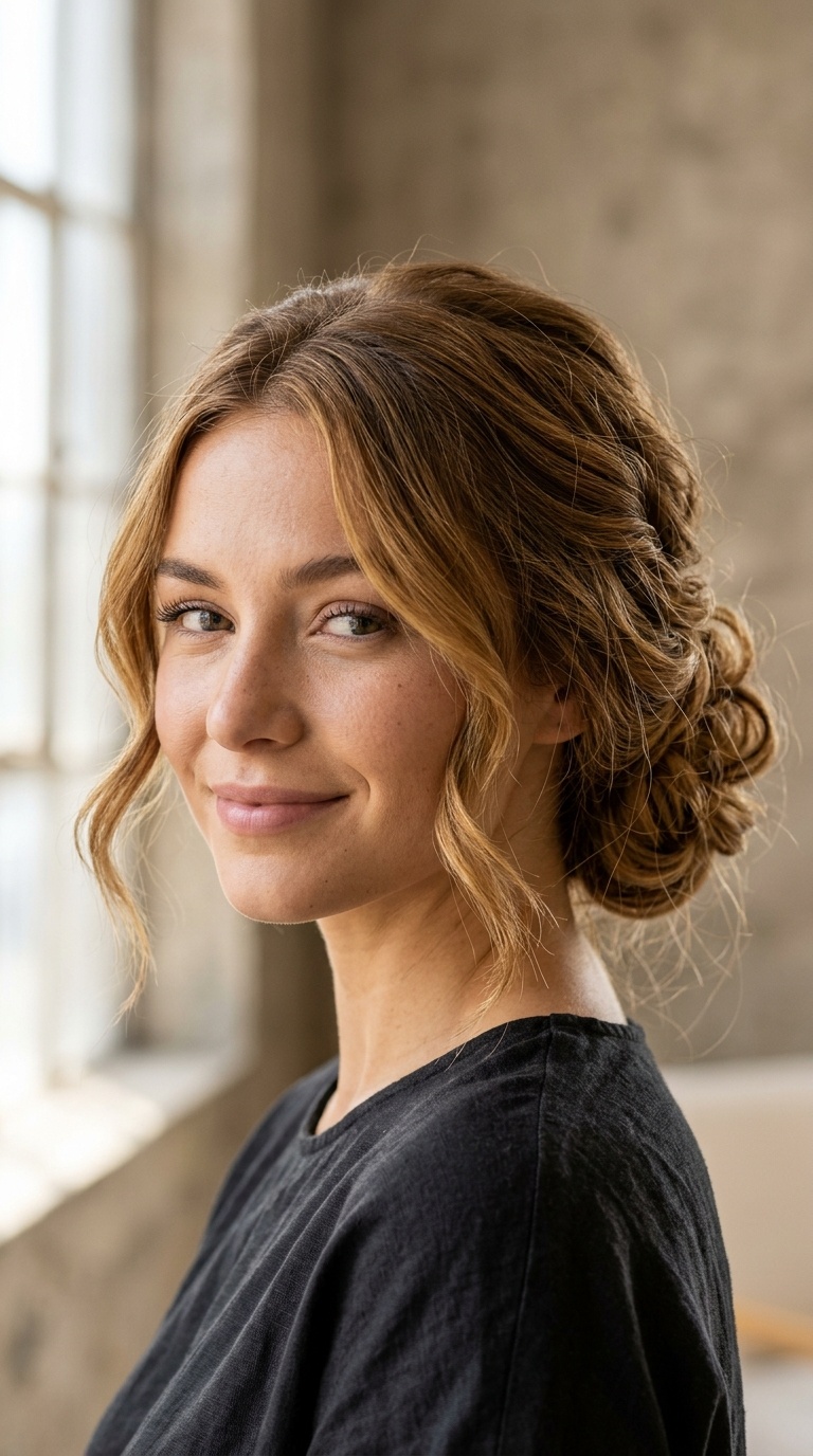 The Messy Low Bun