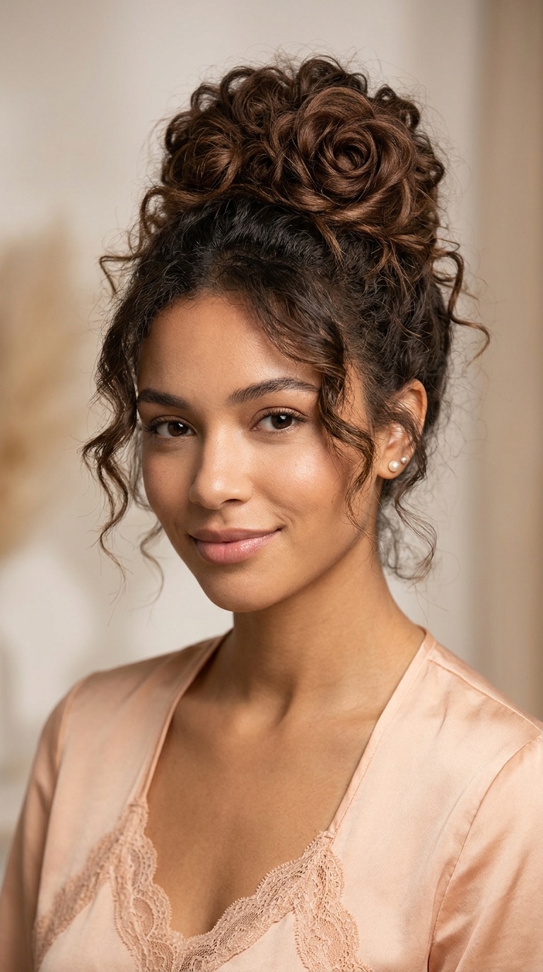 The Messy Rose Bun
