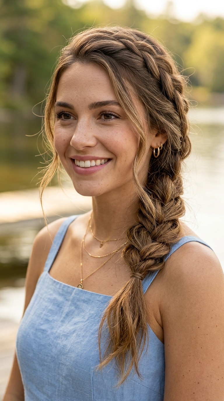 The Messy Side Braid