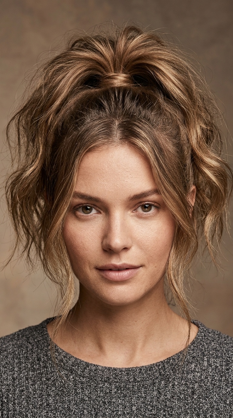 The Messy Textured High Pony