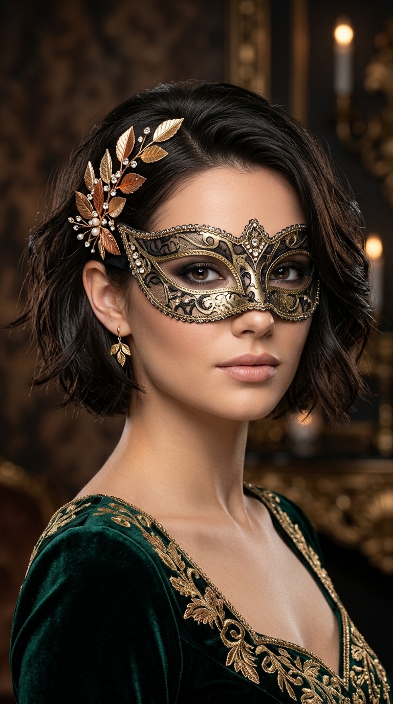 The Metallic Leaf Accent