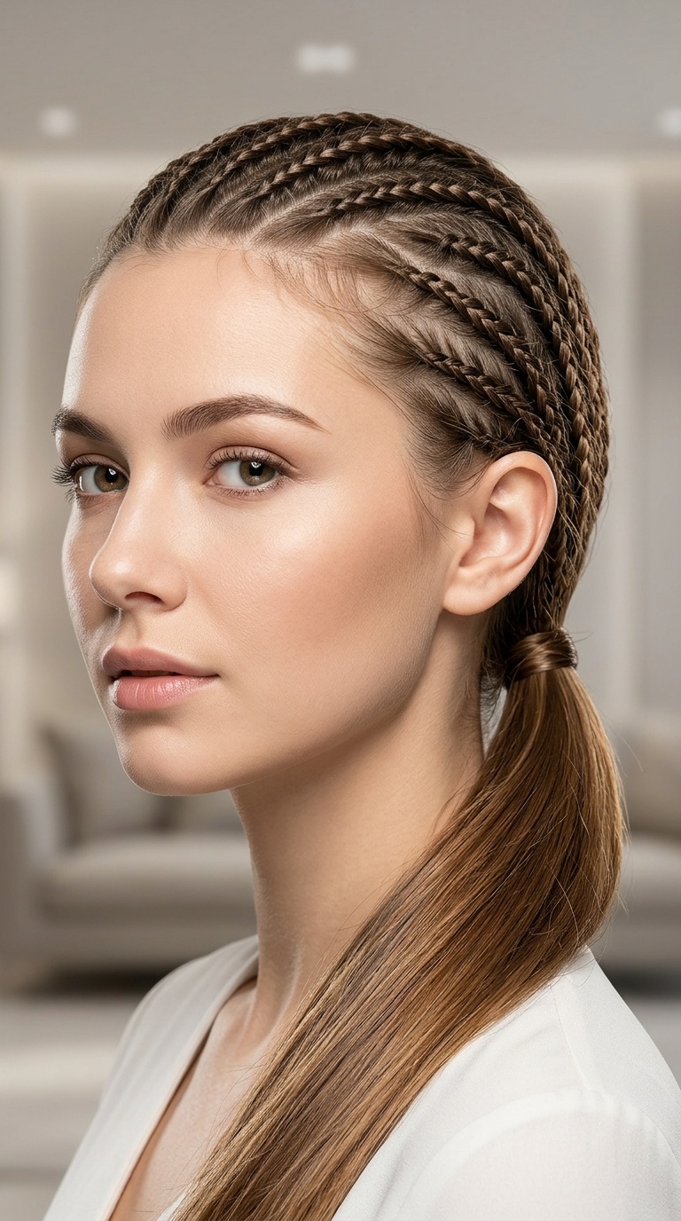 The Micro-Braid Accent Pony