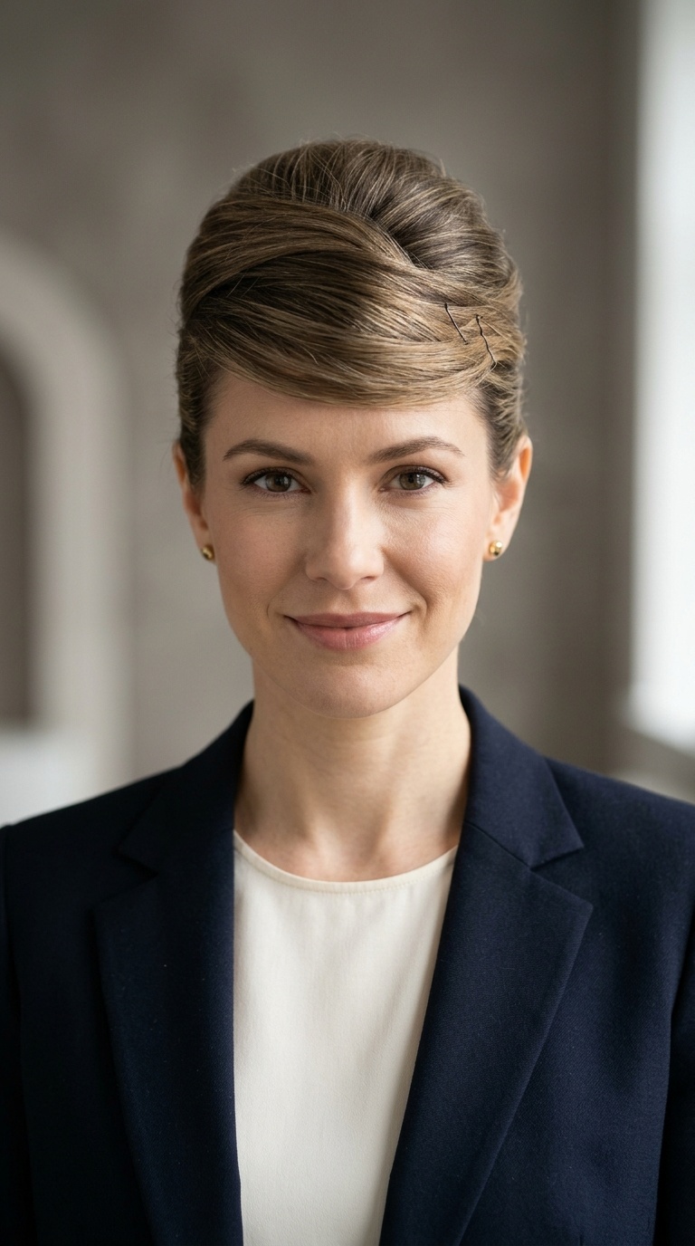 The Mid-Height French Twist
