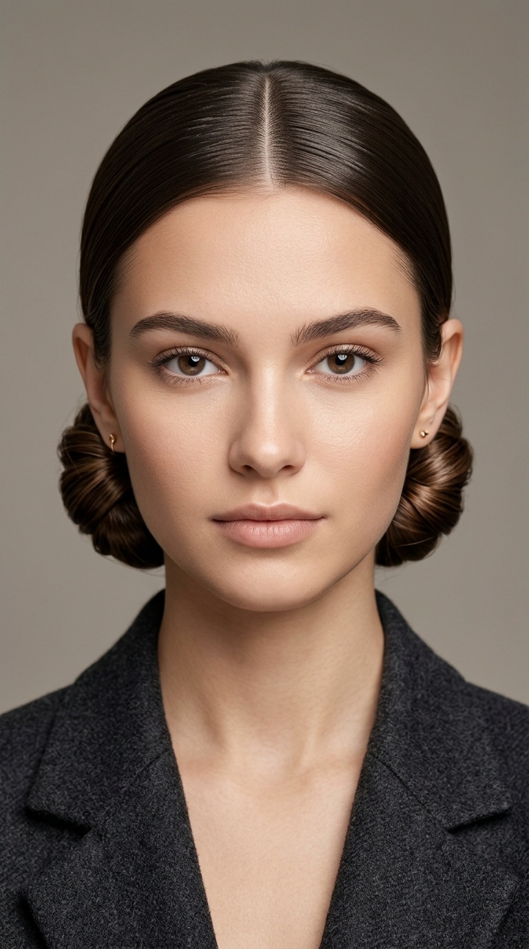 The Middle-Parted Chignon