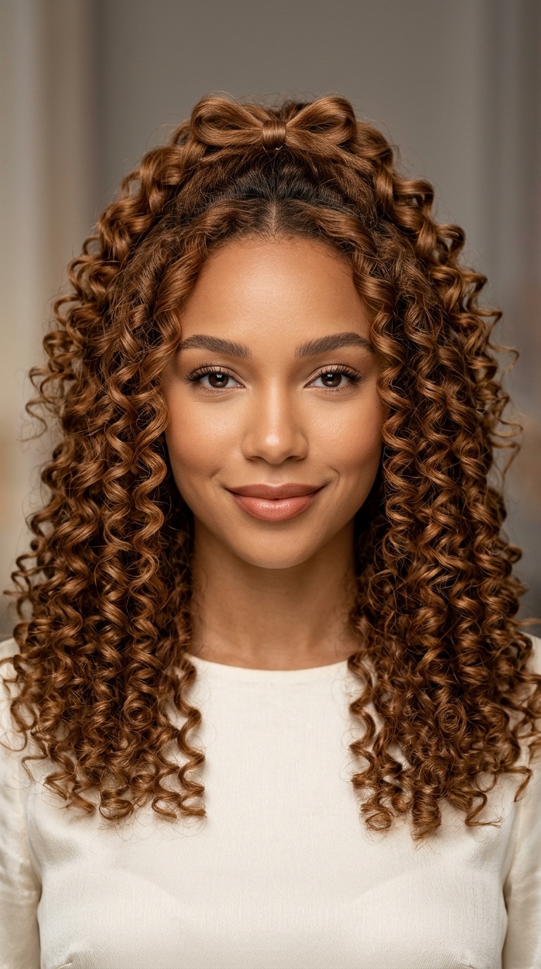 The Mini-Bow Accent with Tight Ringlets