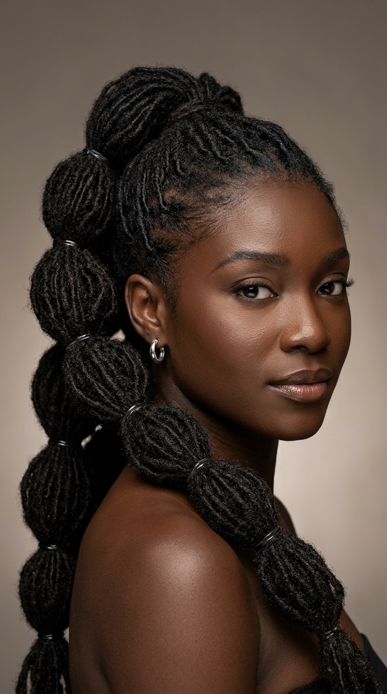 The Modern Bubble Ponytail