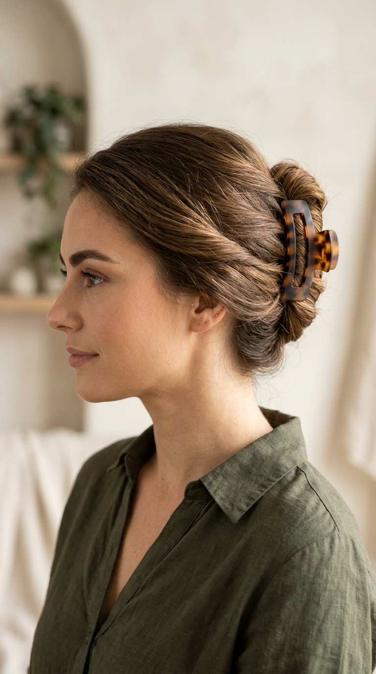 The Modern Claw Clip French Twist