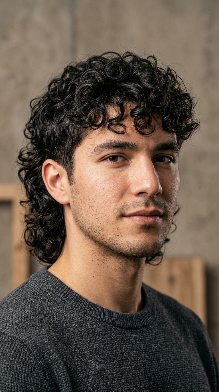 The Modern Curly Mullet (The Wolf Cut)