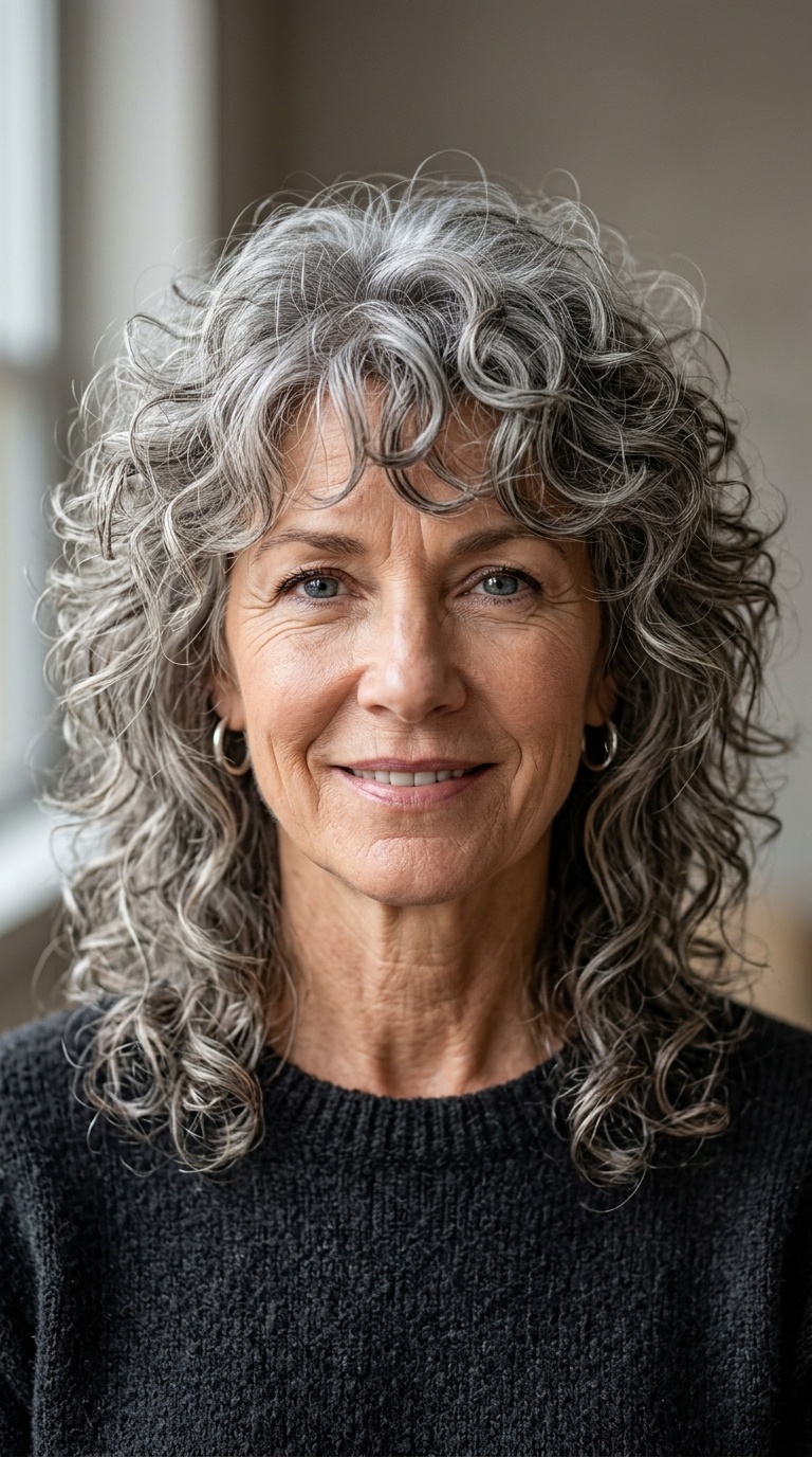 The Modern Curly Wolf Cut