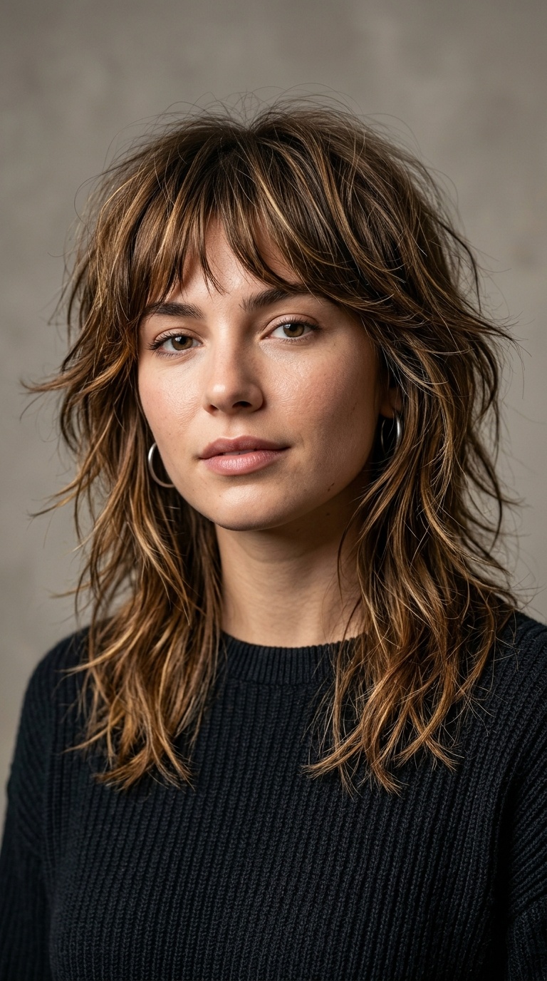 The Modern Scruffy Wolf Cut