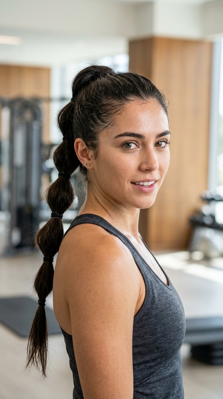 The Multi-Tiered Bubble Ponytail