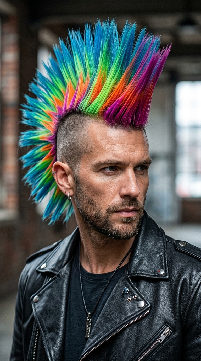 The Neon Fanned Mohawk