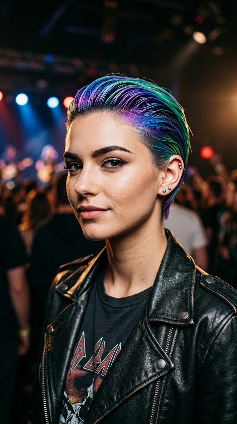 The Neon Slick-Back
