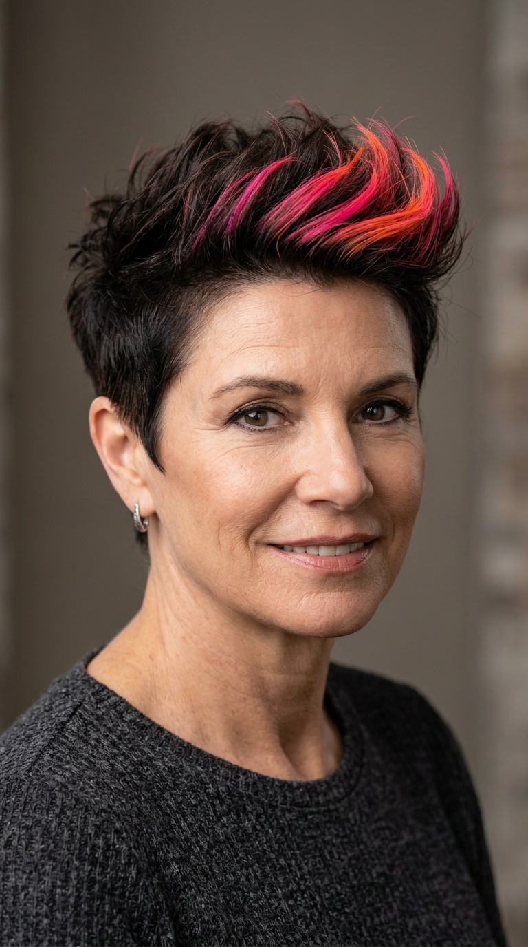The Neon-Tipped Tapered Cut