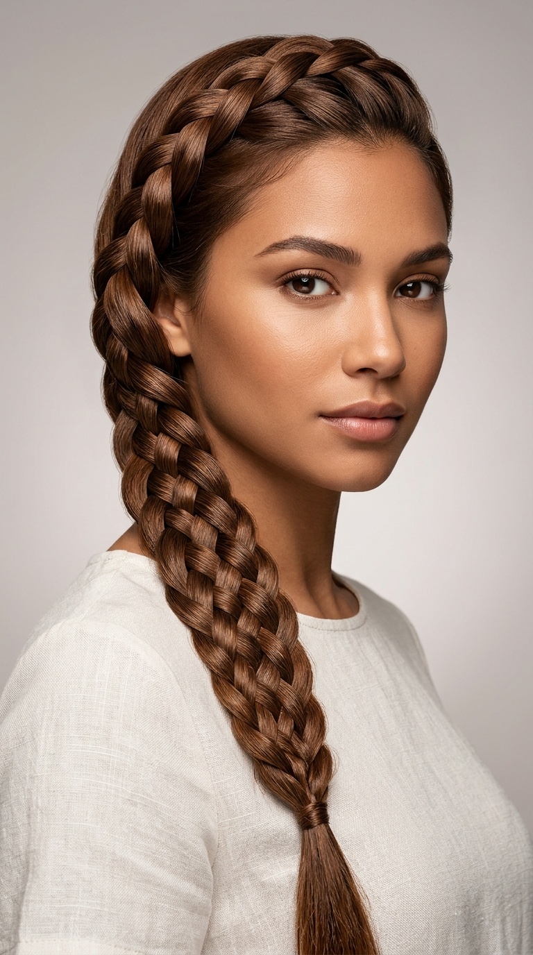 The Nine-Strand Flat Braid