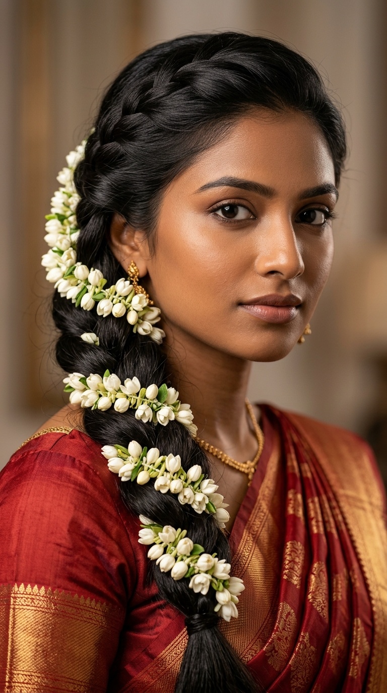 The One-Sided Waterfall Braid with Jasmine Strings