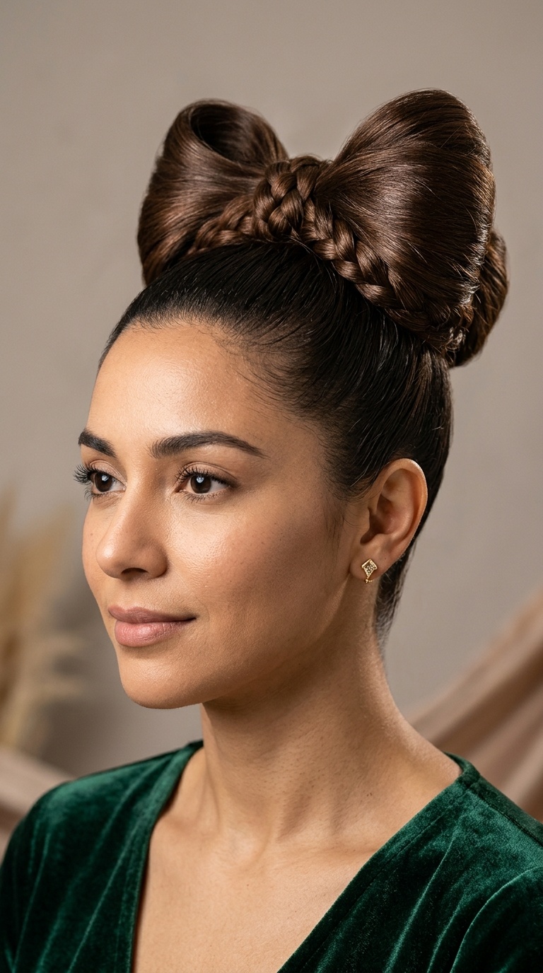 The Oversized Bow-Tie Bun