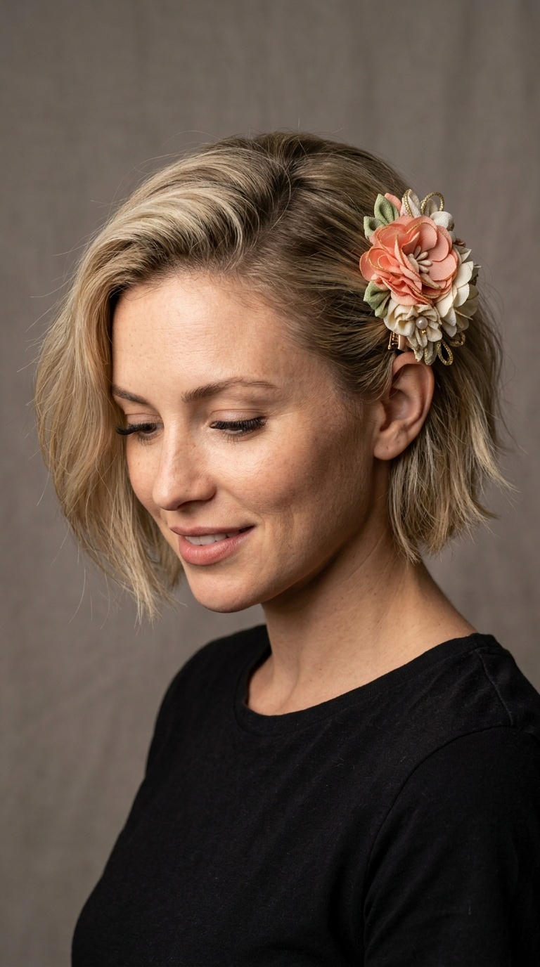 The Oversized Floral Clip