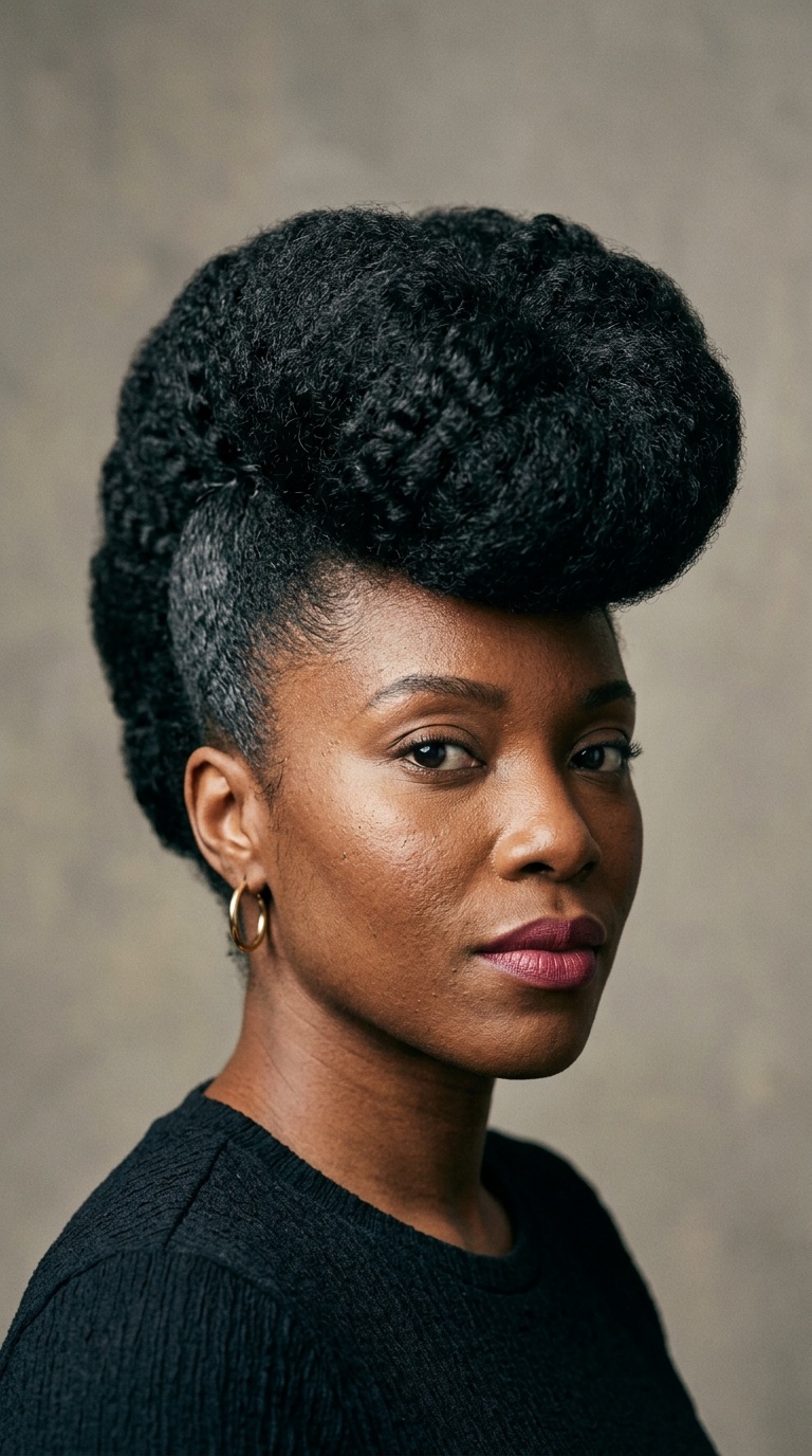 The Oversized Pompadour