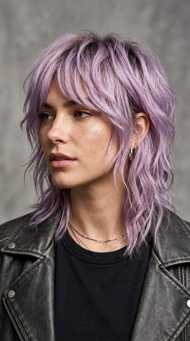The Pastel Lavender Shag