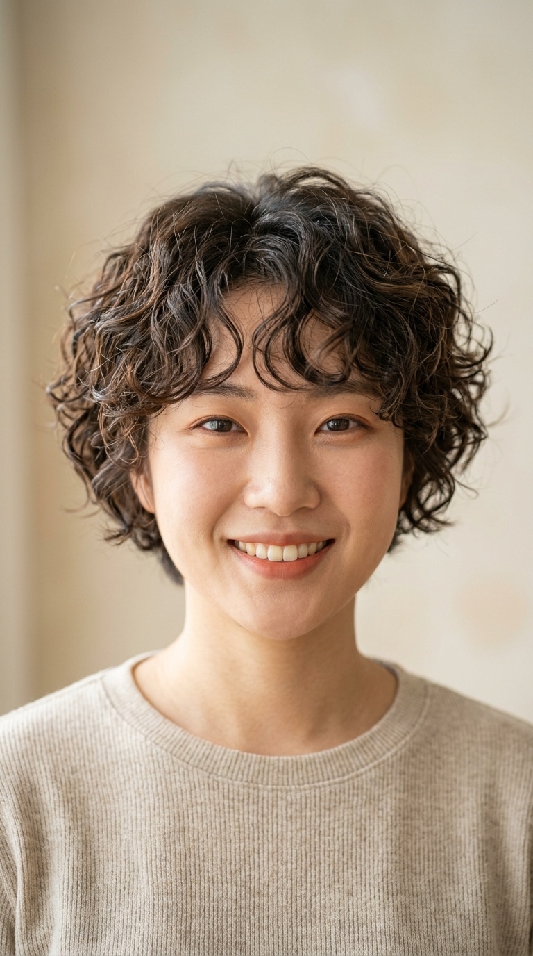 The Permed Pixie (Hippie Perm)