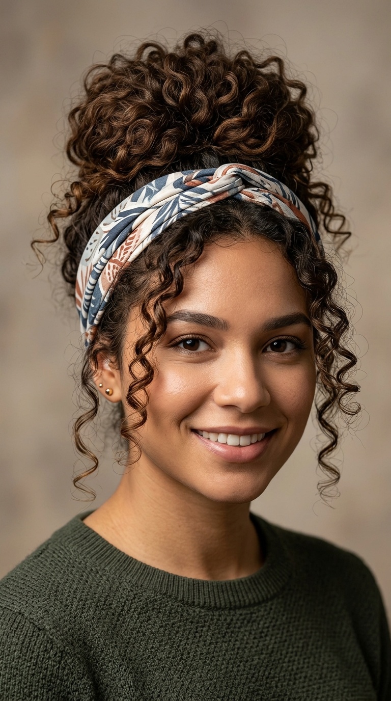 The Pineapple Bun with a Headband