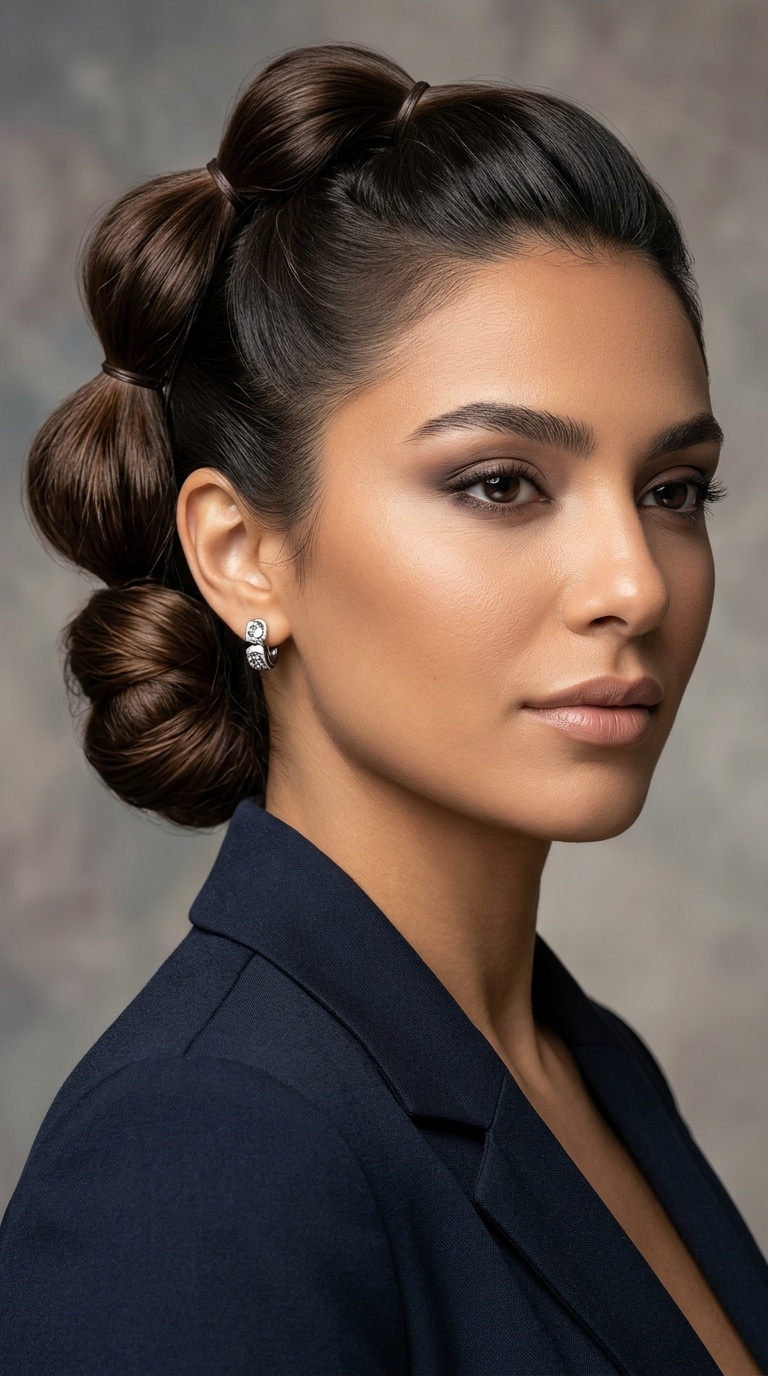The Polished Bubble Updo