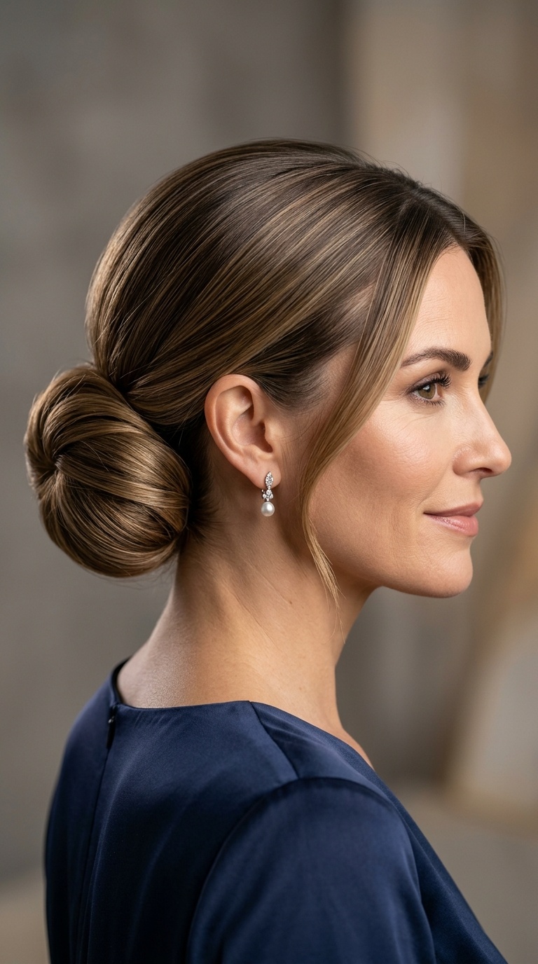 The Polished Low Chignon