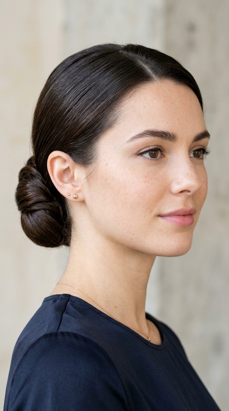 The Polished Low Chignon
