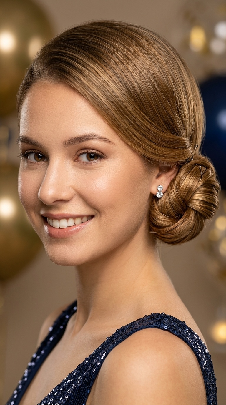 The Polished Low Chignon