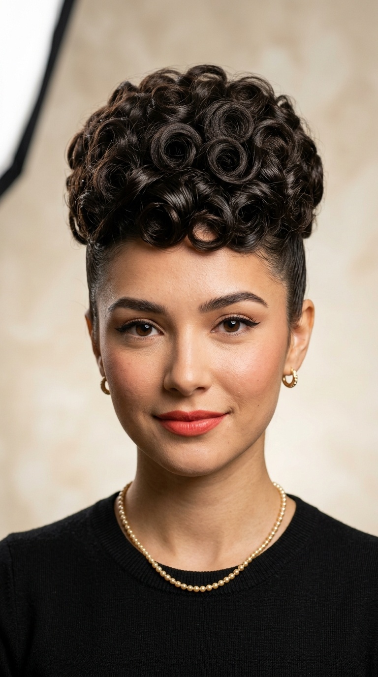 The Poodle Updo for Long Hair