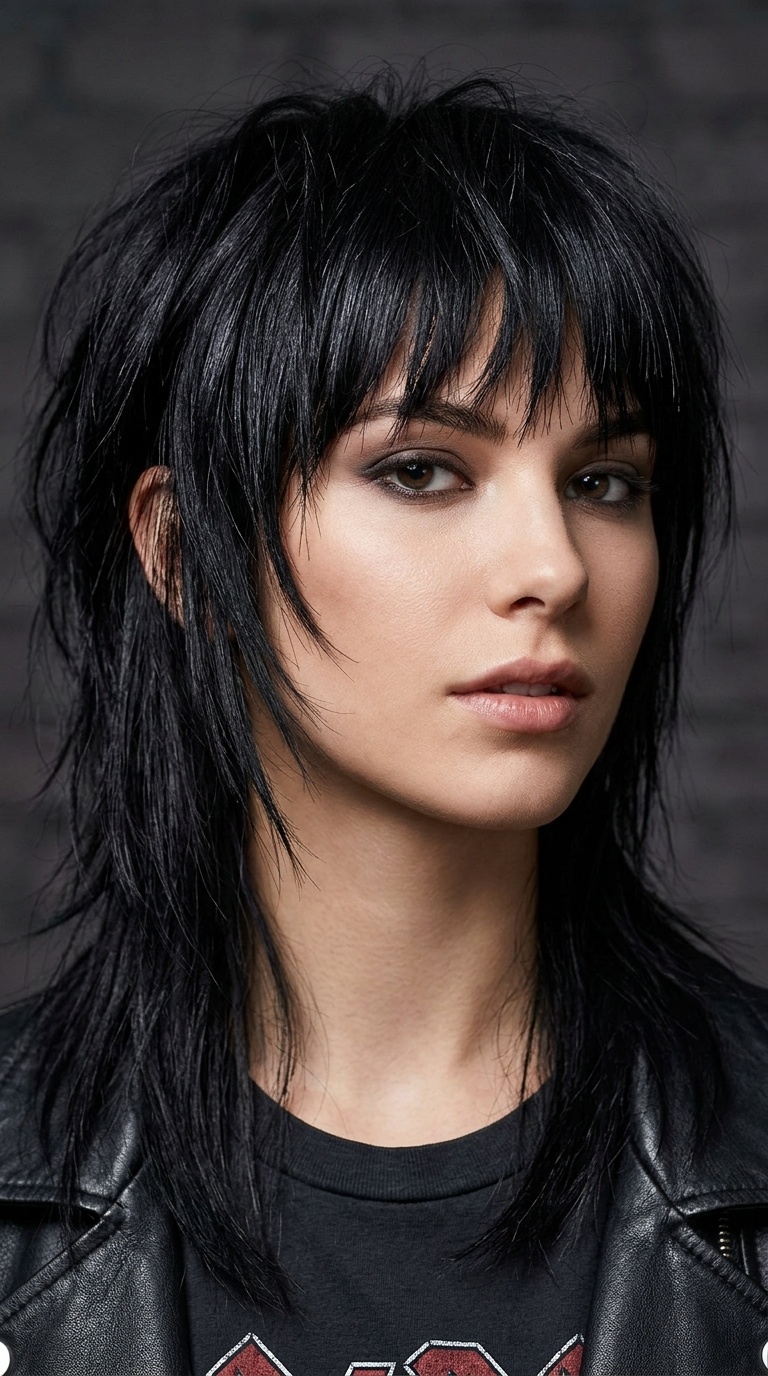 The Raven-Black Goth Shag