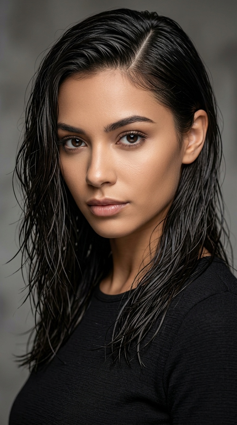 The Razor-Sharp Side Part with Piecey Ends