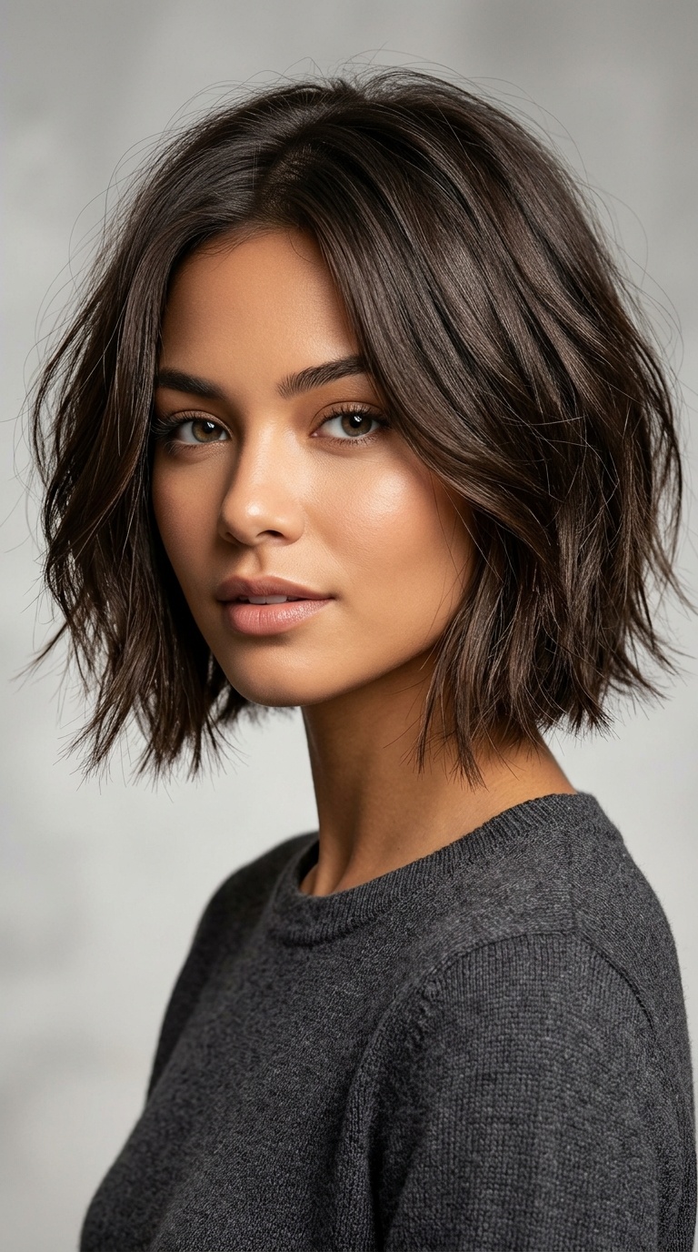 The Razored Chin-Length Bob