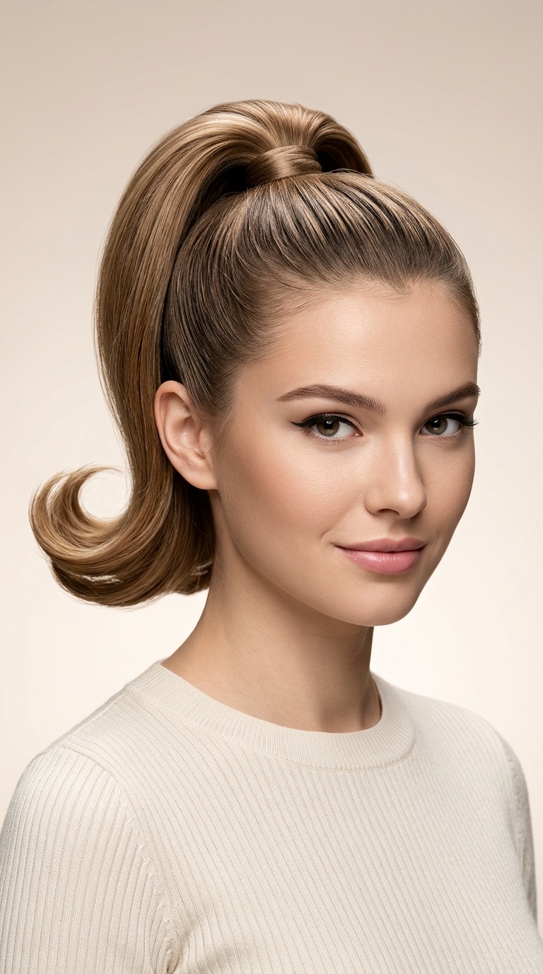 The Retro Flip High Pony