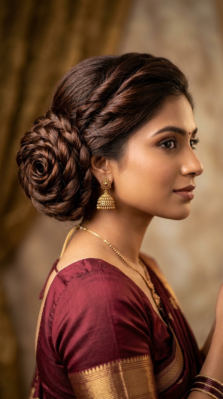 The Rose Bun Updo