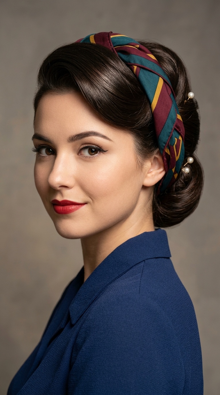 The Scarf-Intertwined French Roll