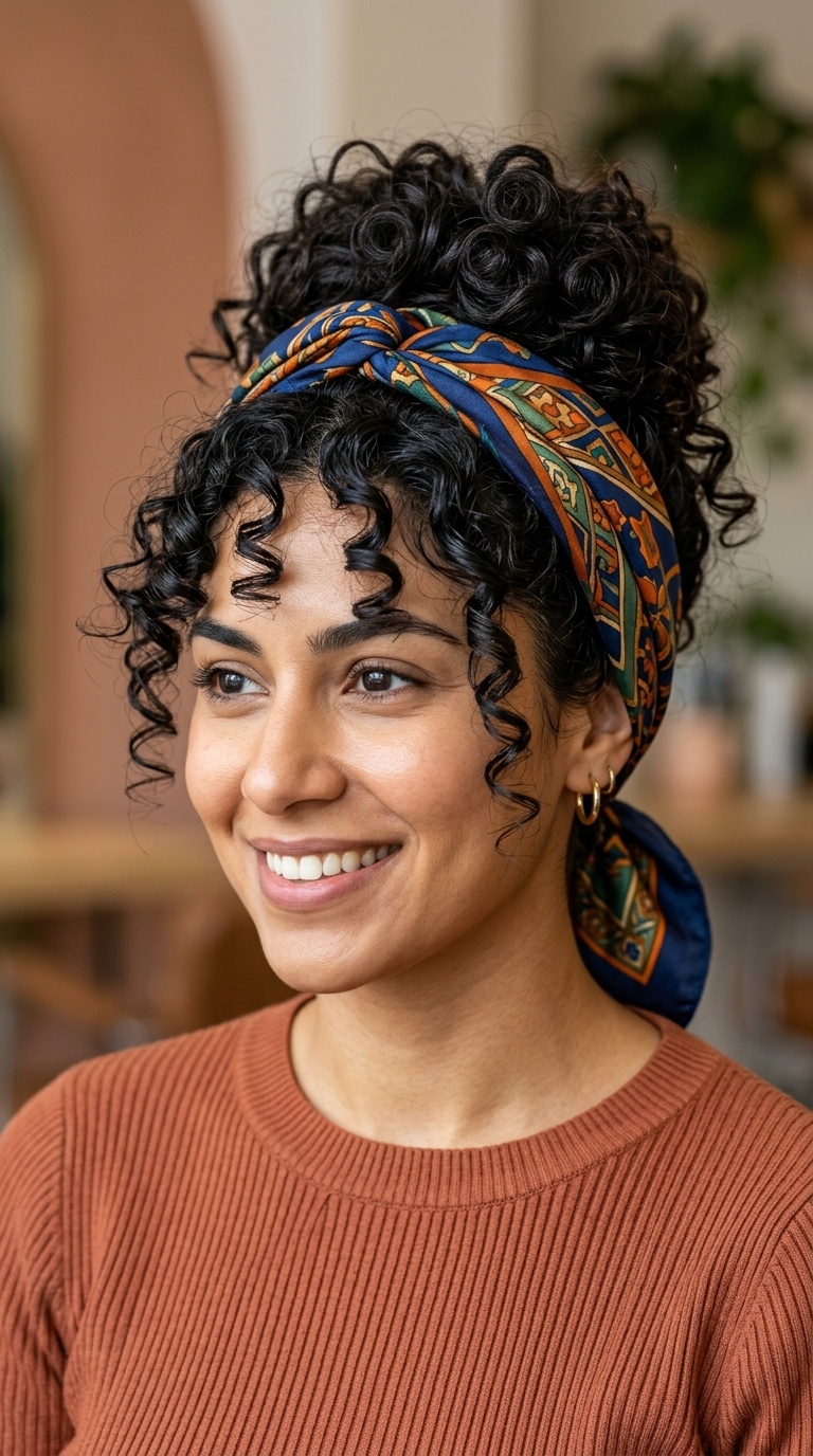 The Scarf-Wrapped Updo