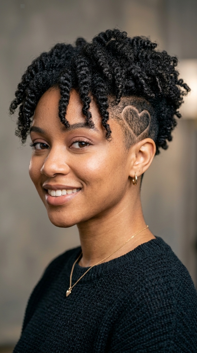 The Sculpted Heart-Shaped Undercut