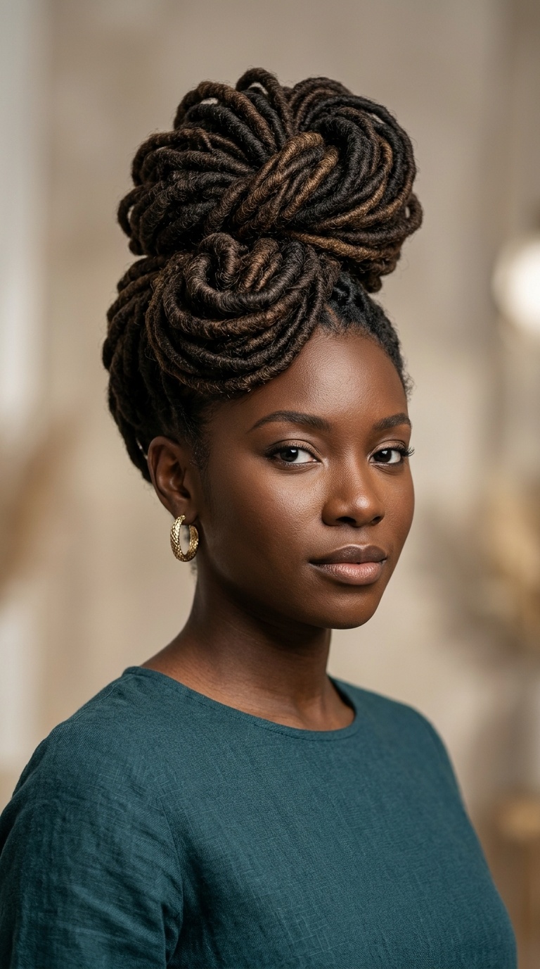 The Sculpted High Bun