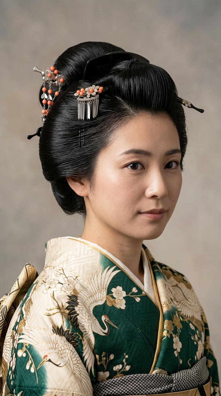 The Sculpted Kimono Updo